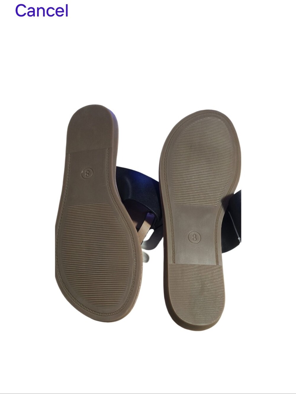 a new day Black Faux Leather T-strap Slide Sandals - Picture 5 of 7